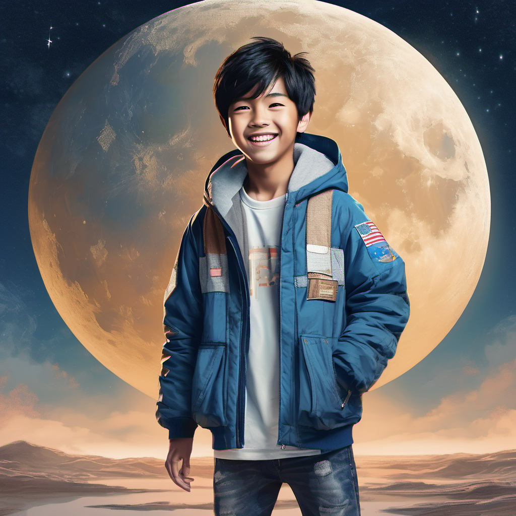 Teen dreaming of going to the moon